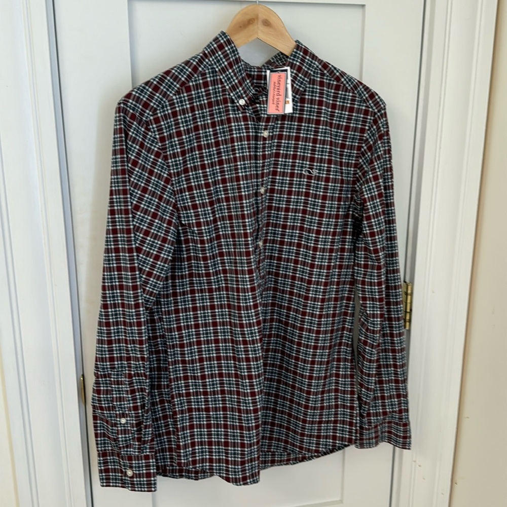 Men's performance vineyard vines button up - M NEW